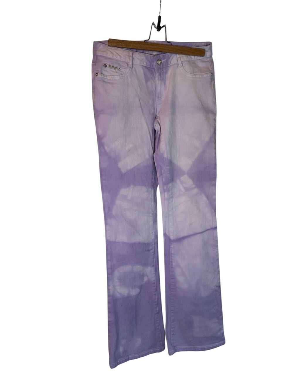 Michael Kors Lavender Handmade Tie-Dye Jeans